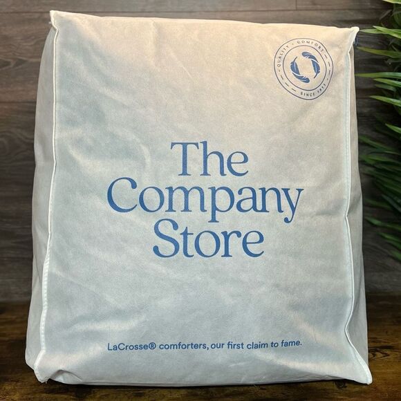 The Company Store LaCrosse Down Ultra Comforter, King/Cali in Navy Blue. New! - Picture 5 of 15